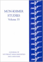 The Mon-Khmer Studies Journal Volumn 33