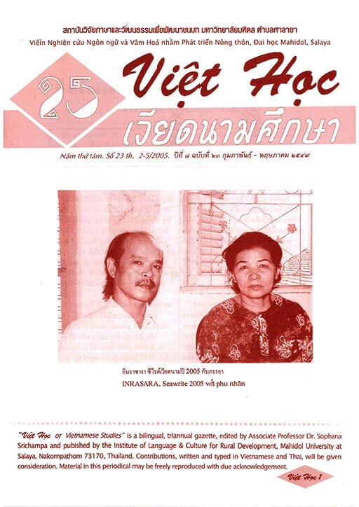 Viet Hoc-Vietnamese Studies Volumn 8 No. 23