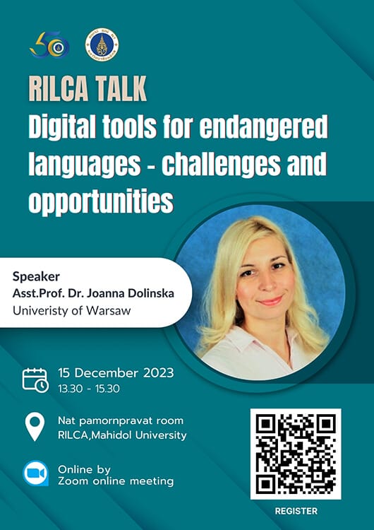 RILCA Talk: Digital Tools for Endangered Languages